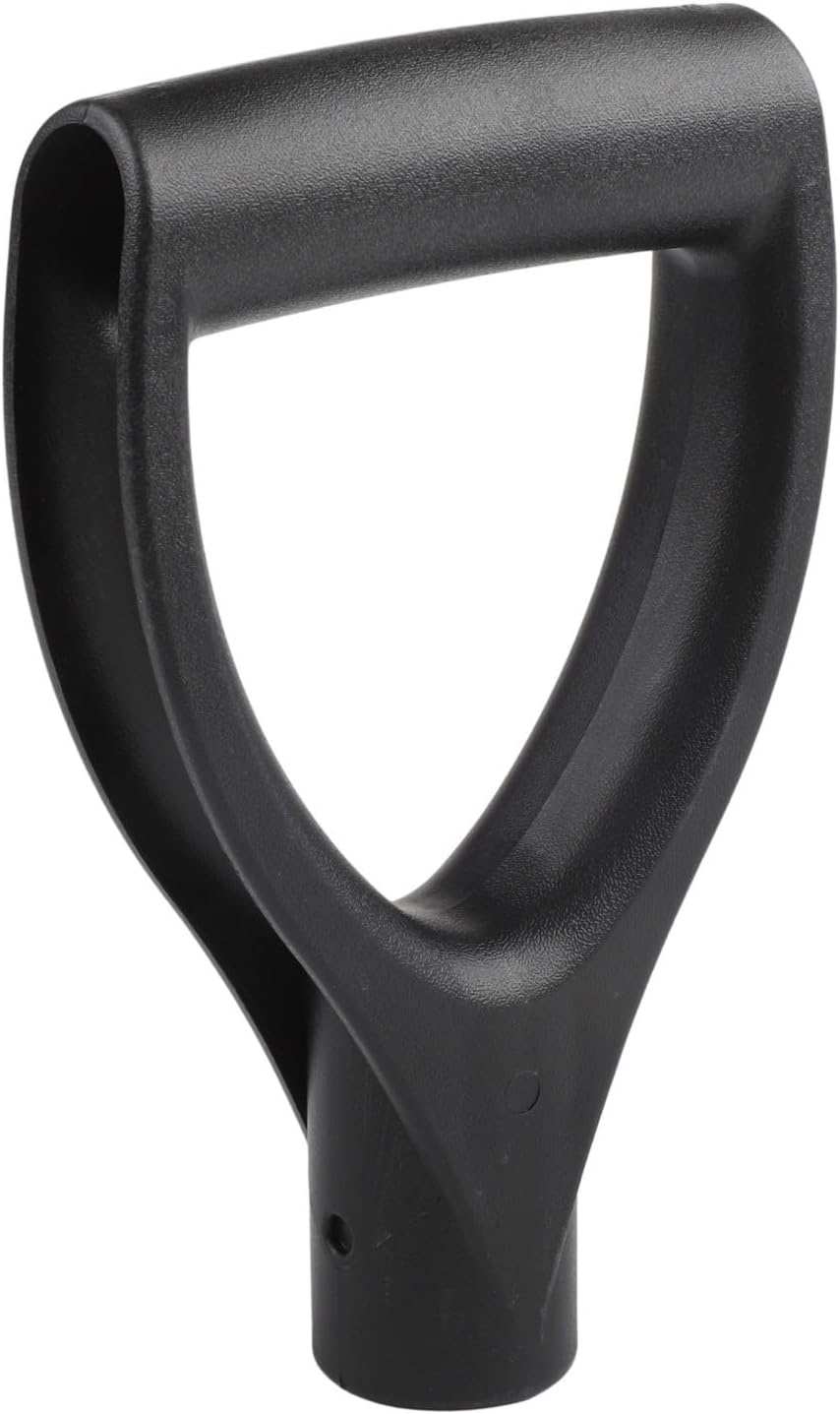Plastic D-Handle Replacement Top Grip For Shovels Spades Forks Garden Tools, Black PP Shaft Handle With 3cm Inner Diameter, Easy Fit Yard Equipment Accessory