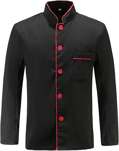 Amazon.com: SNY Chef Uniforme Restaurante Chef Abrigo Manga Larga Chaqueta  Unisex Ropa de Trabajo para Hotel : Ropa, Zapatos y Joyería