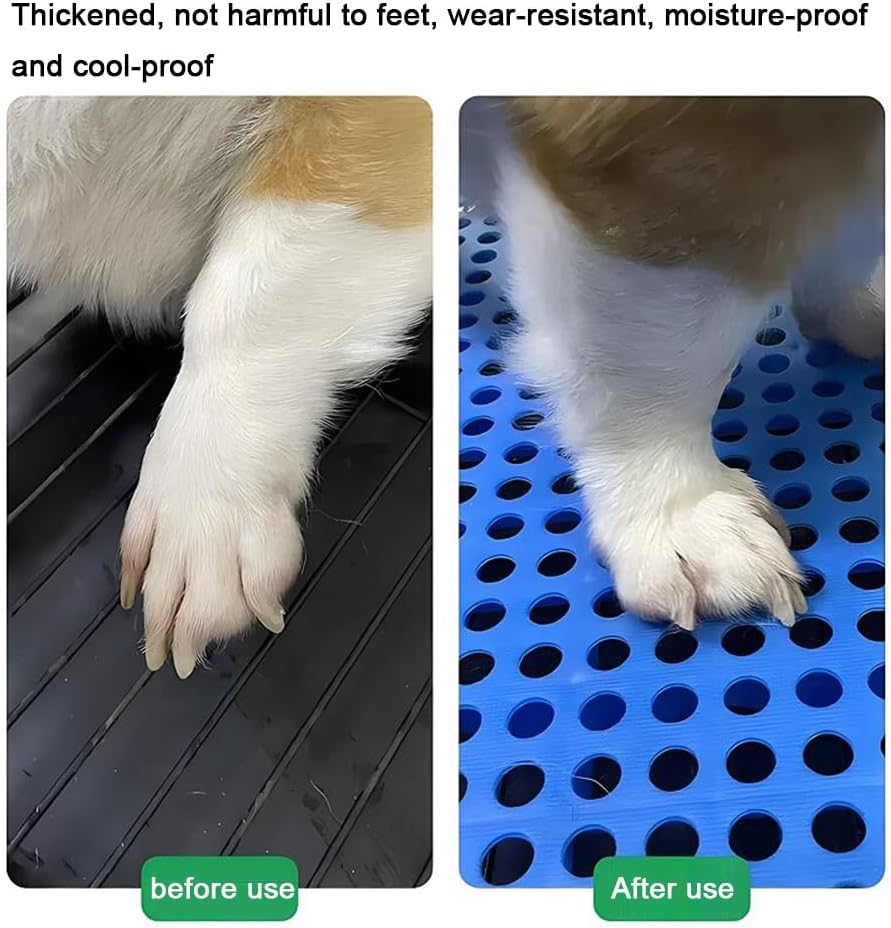 Zfmnoyev Storage Lightweight Pallet Platform Pad Board, Floor Plastic Pallets, Pet Foot Pad, Breathable Grid Ventilation Tray Rack, for Storage Rooms, Garage, Supermarket(Size:60x50x5cm)