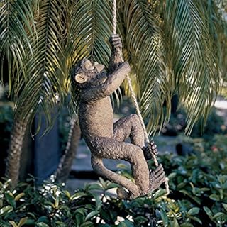 Design Toscano Makokou the Climbing Monkey Sculpture