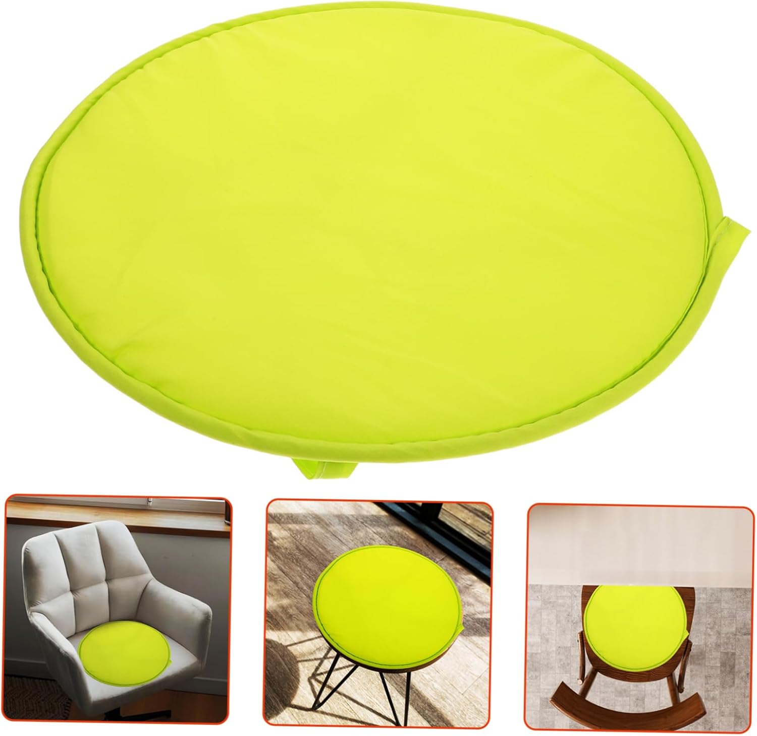 SECFOU 1pc Thick Sponge Round Chair Seat Cushion Home Office School Garden Seat Pad Decorative Pillow