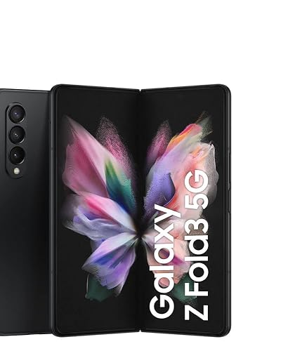 Samsung Galaxy Z Fold 3ファントムブラック Samsung Galaxy Z Fold3 5G Mobile Phone SIM Free Android Folding