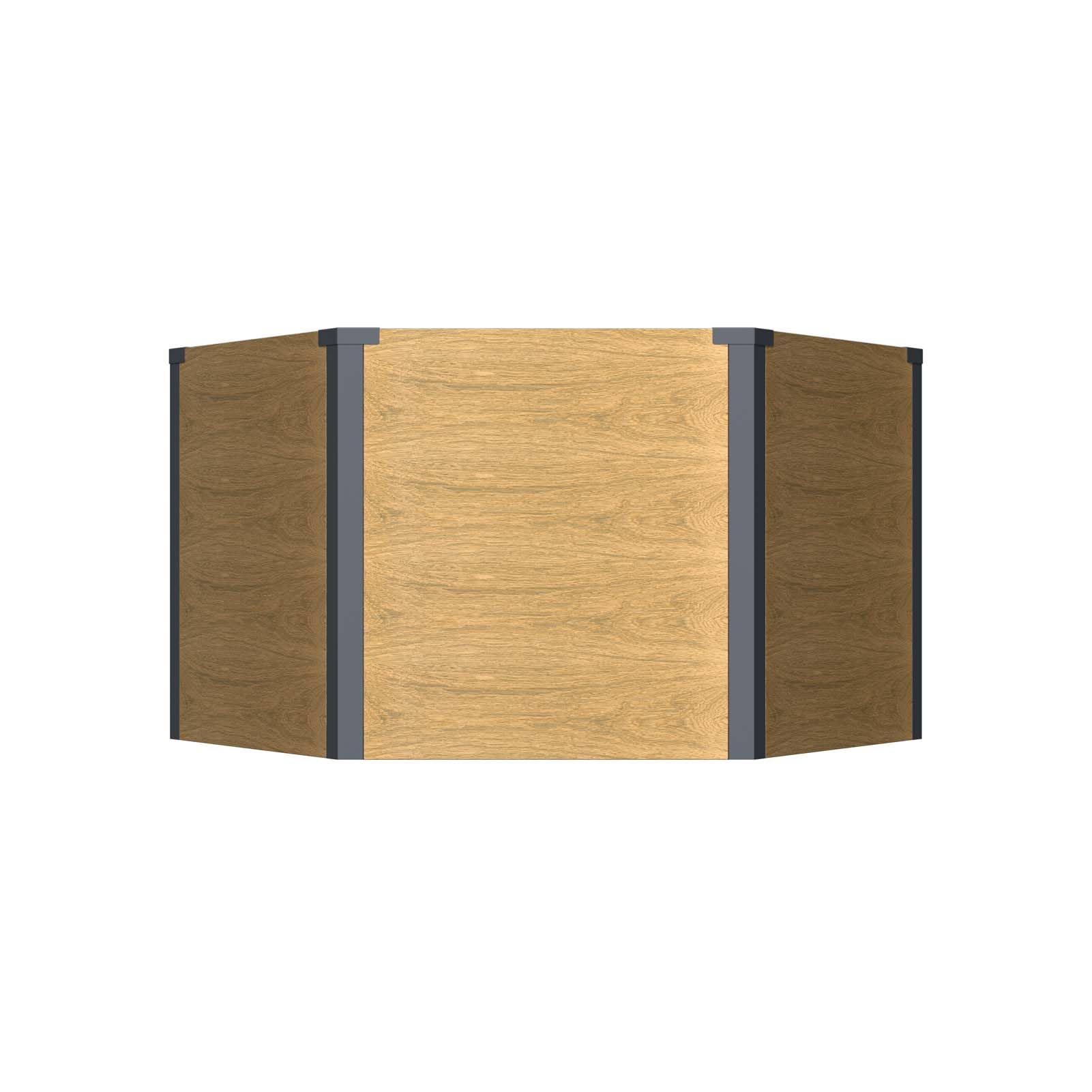 Schartec Podwyższona grządka metalowa, wygląd drewna, 150 x 75 x 77 cm, SHB1H odporna na promieniowanie
