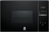 Balay 3CG5172N2 Micro-ondes, électronique, Incastrable sans cadre, 38 cm, 20 l, 5 F, Aqualisis, Ap. latéral gauche, 8 recettes, Plateau tournant 25,5 cm, Avec grill, Lancement 2022, Verre noir - 1