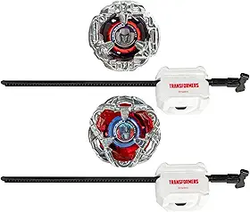 Beyblade X Transformers, Collab Battle Set Optimus Prime vs Megatron, 4-60P e 4-80B, Pião de Batalha em Plástico, Multicolorido, Idade 8+ Anos
