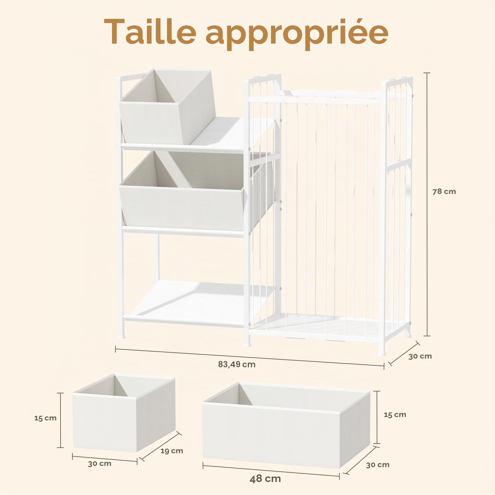 BBLIKE Rangement Peluche Chambre Enfant - Zoo Range Peluche en Roues, Meuble Rangement Jouet d'enfant, Coffre a Jouet pour Balles et Ours en Peluche Salle de Jeux (B)