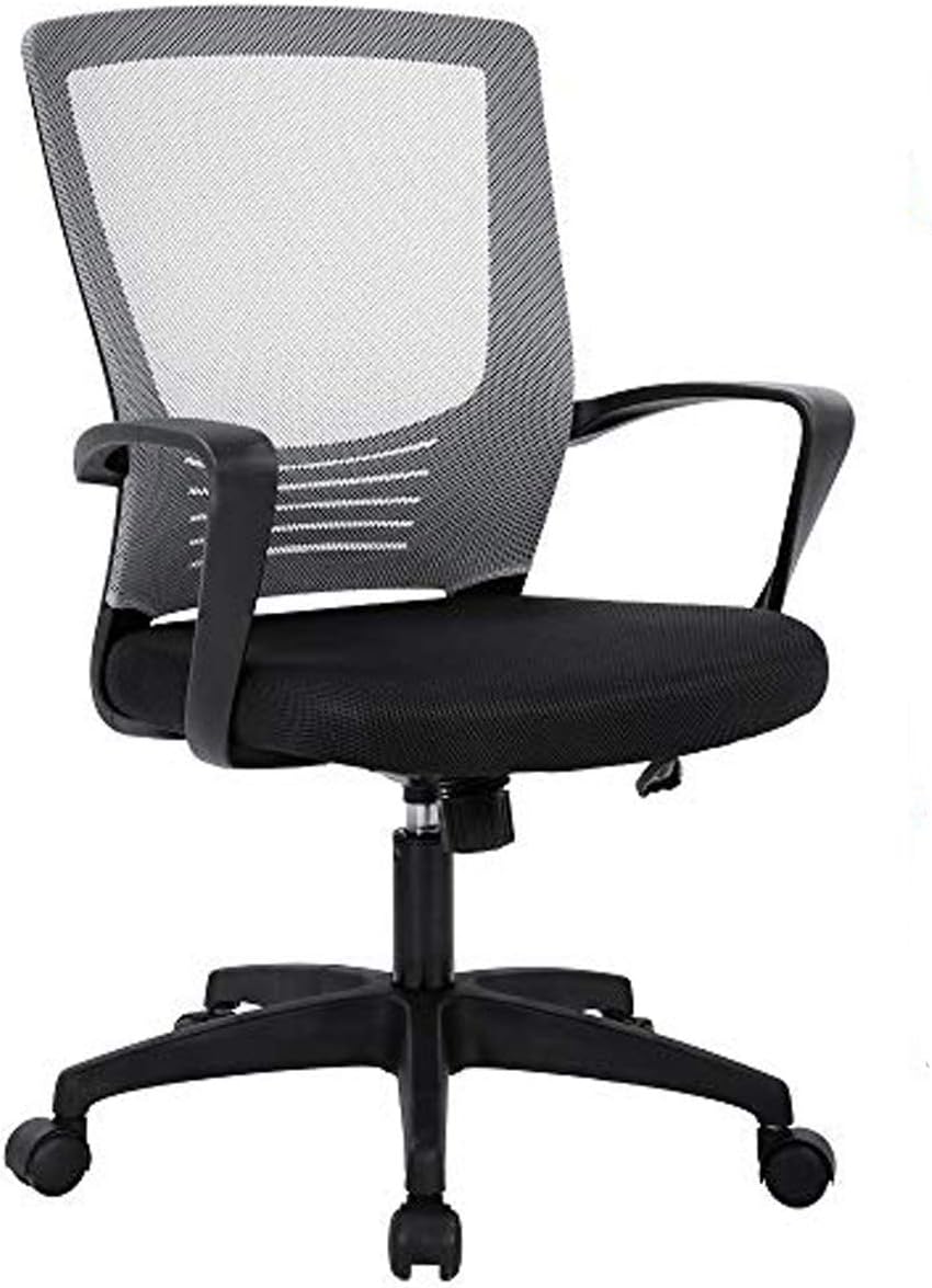 Meet perfect Office Chair, Mid Back Mesh Lumbar Support