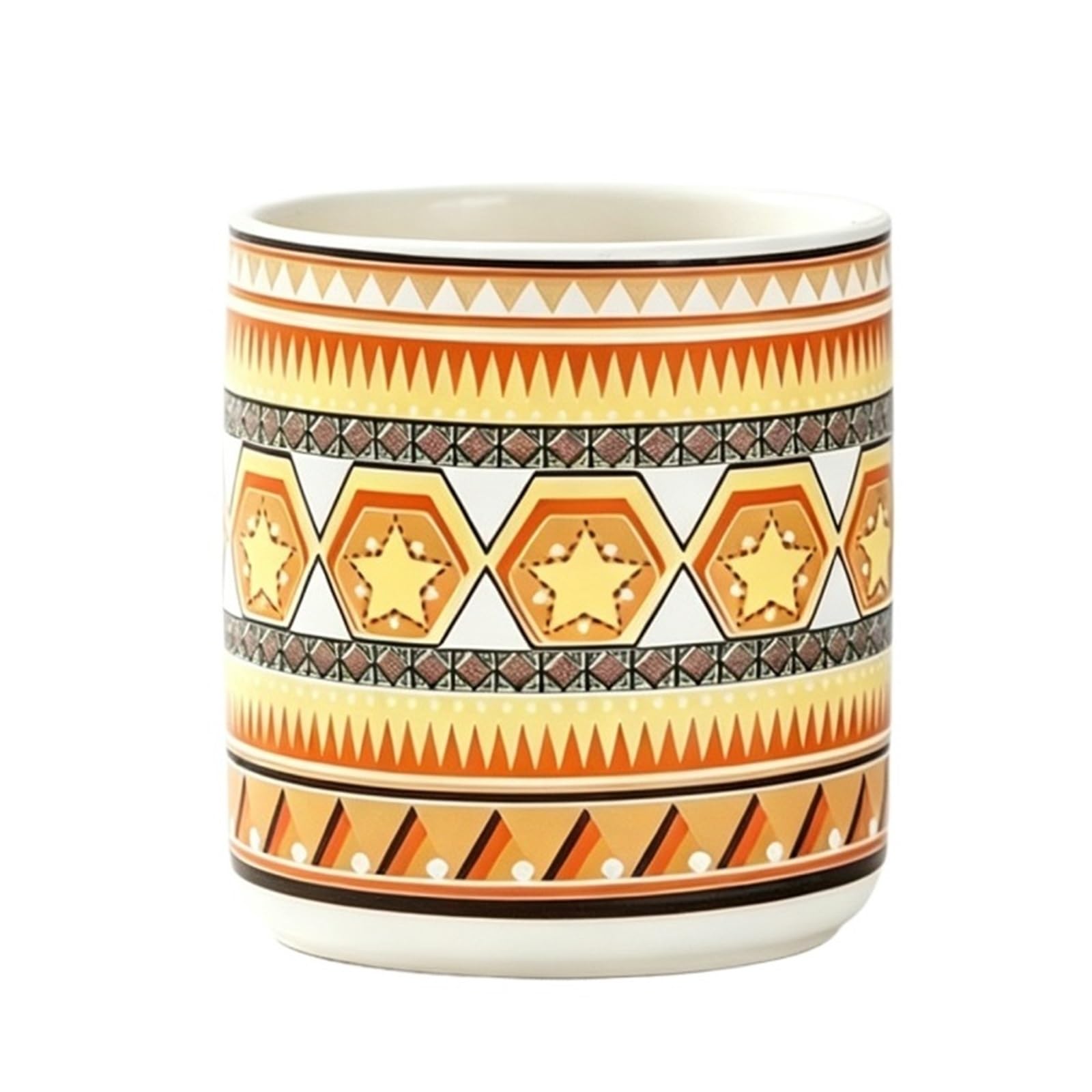 Uway modern Creative Round Ceramic Succulent Pot Minimalist Home Desktop Decoration for garden(A)