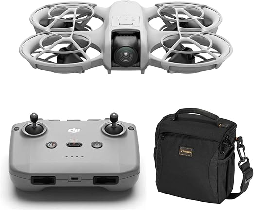 DJI Neo Drone with RC-N3 Remote Controller 4K UHD Camera for Adults, 135g Self Flying Drone That Follows You, Palm Takeoff, Subject Tracking, QuickShots, Stabilized Video, Built-in Propeller Guard
