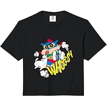 Crayon Shin-chan Action Kamen Shin-chan American Comic Style Comfort Colors Crop Top