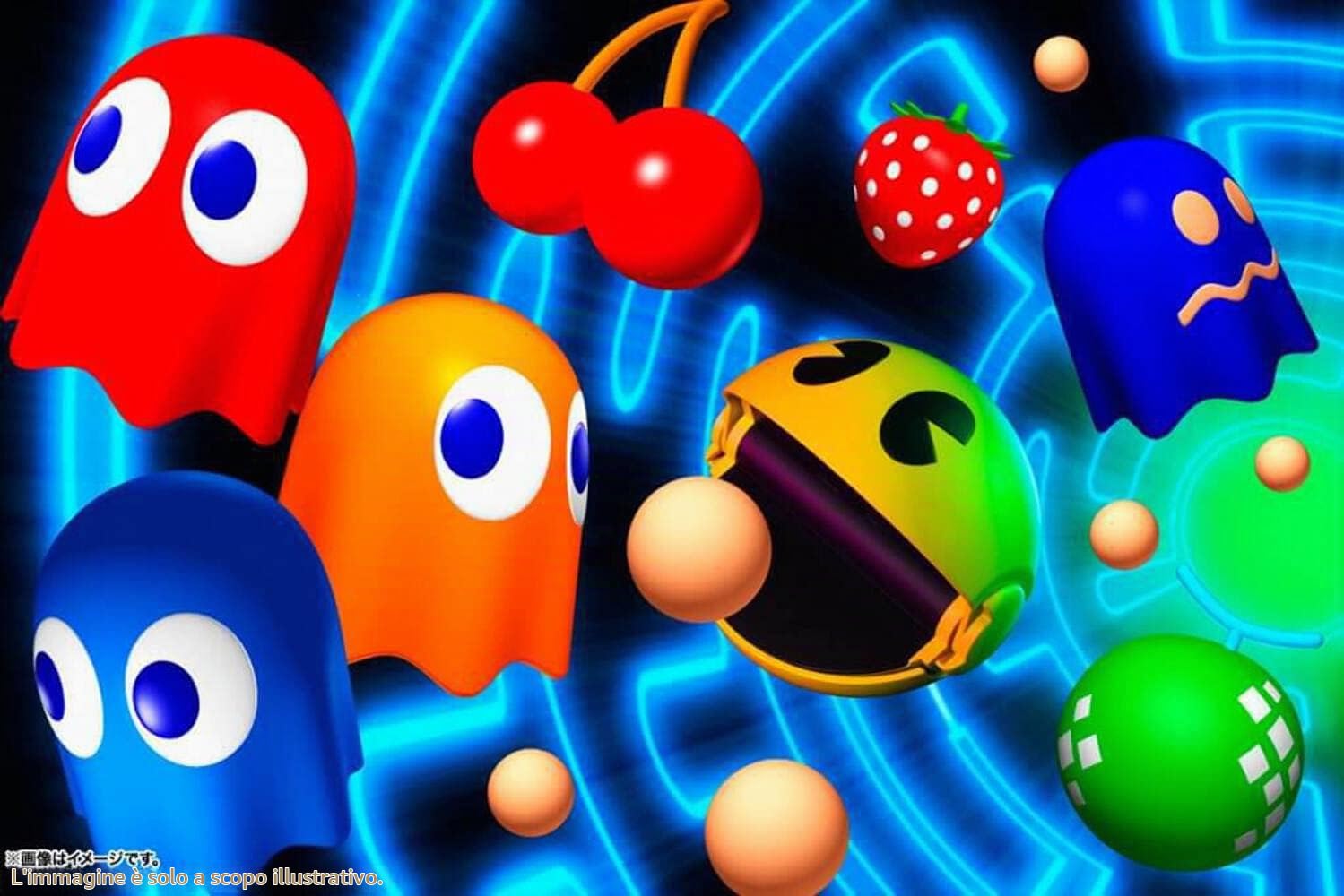 Bandai 75706 - waka waka proplica - pac man 8 cm, Multicolore