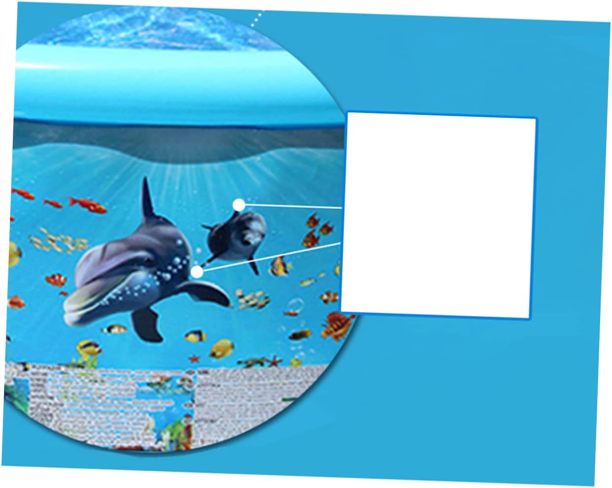 1Pc Colorful Outdoor Pool Fish Design Sturdy Water Playing Pool for Summer Fun Parent Interaction