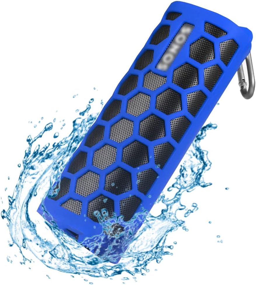 Zaracle Flexible Carrying Case Protect Pouch Sleeve Protector Cover Travelling Case for Sonos Roam Wireless Bluetooth Speaker (Blue)