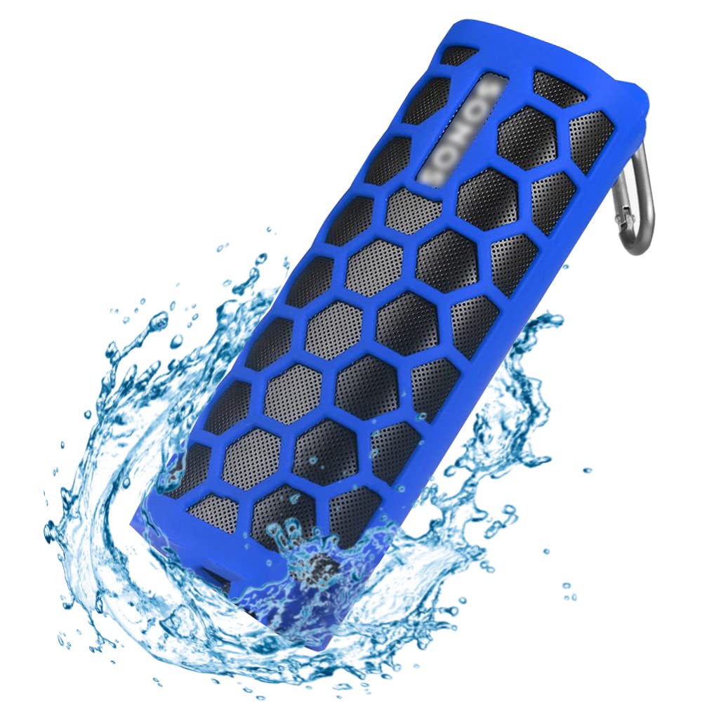 Zaracle Flexible Carrying Case Protect Pouch Sleeve Protector Cover Travelling Case for Sonos Roam Wireless Bluetooth Speaker (Blue)