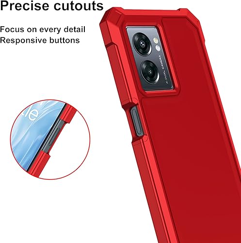 Miniatura 5 de Ailiber One Nord N300 5G One Nord N300 5G - Funda con protector de pantalla protección de estructura de doble capa parachoques de TPU esquinero que