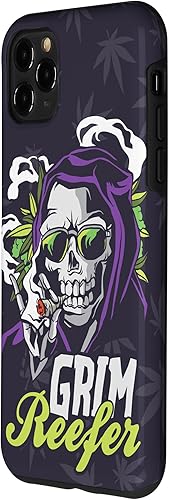 Vista 29 de iPhone 13 Cannabis Weed Marihuana Ganja Hemp Grim Reefer Smoking Gift Case