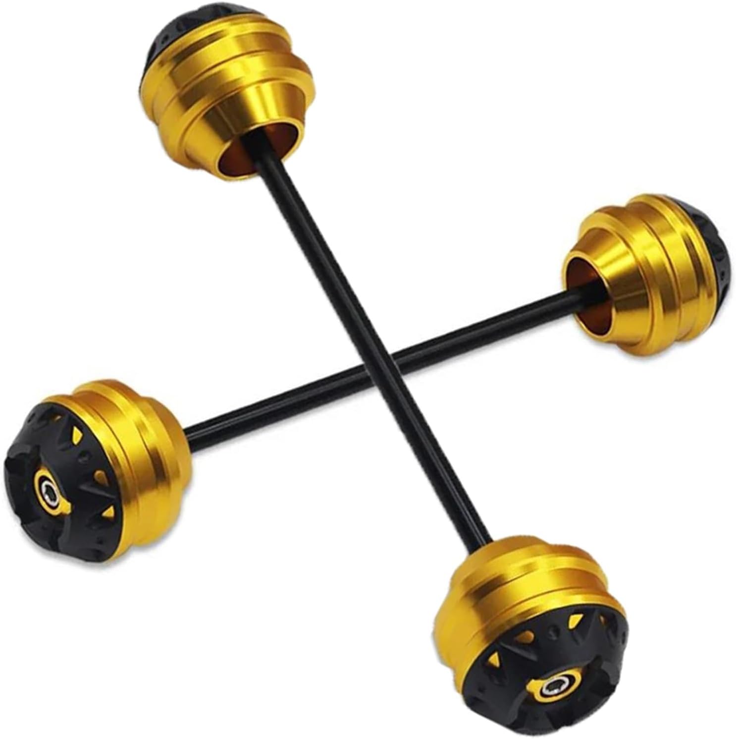 Motorcycle Wheel Protector for Z 650 Z650 2017 2018 2019 2020 2021 2022 2023 Motorcycle Front Rear Wheel Axle Fork Crash Sliders(Green)