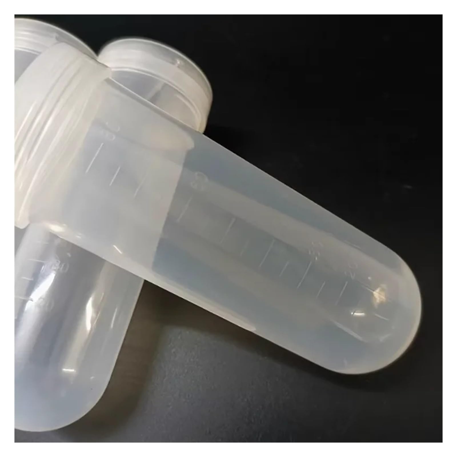 MENGKE Confezione da 10 provette da centrifuga in plastica da 100 ml di grande capacità con scala, apertura a vite e coperchio da laboratorio