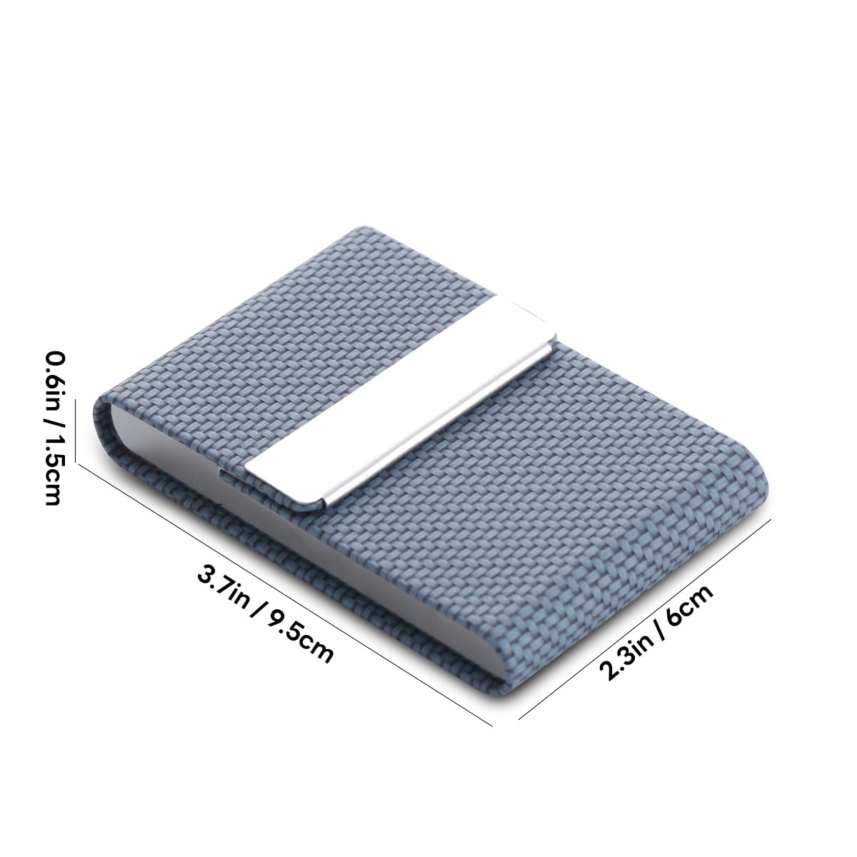 Porte-Cartes De Visite En Acier Inoxydable - Ultra-Mince Et Magnétique | Pour Hommes Et Femmes | Style Professionnel