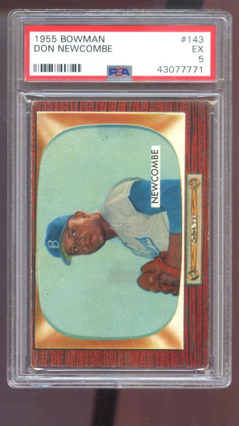 1955 Bowman #143 Don Newcombe PSA 5 Graded Baseball Card Brooklyn Dodgers MLB
