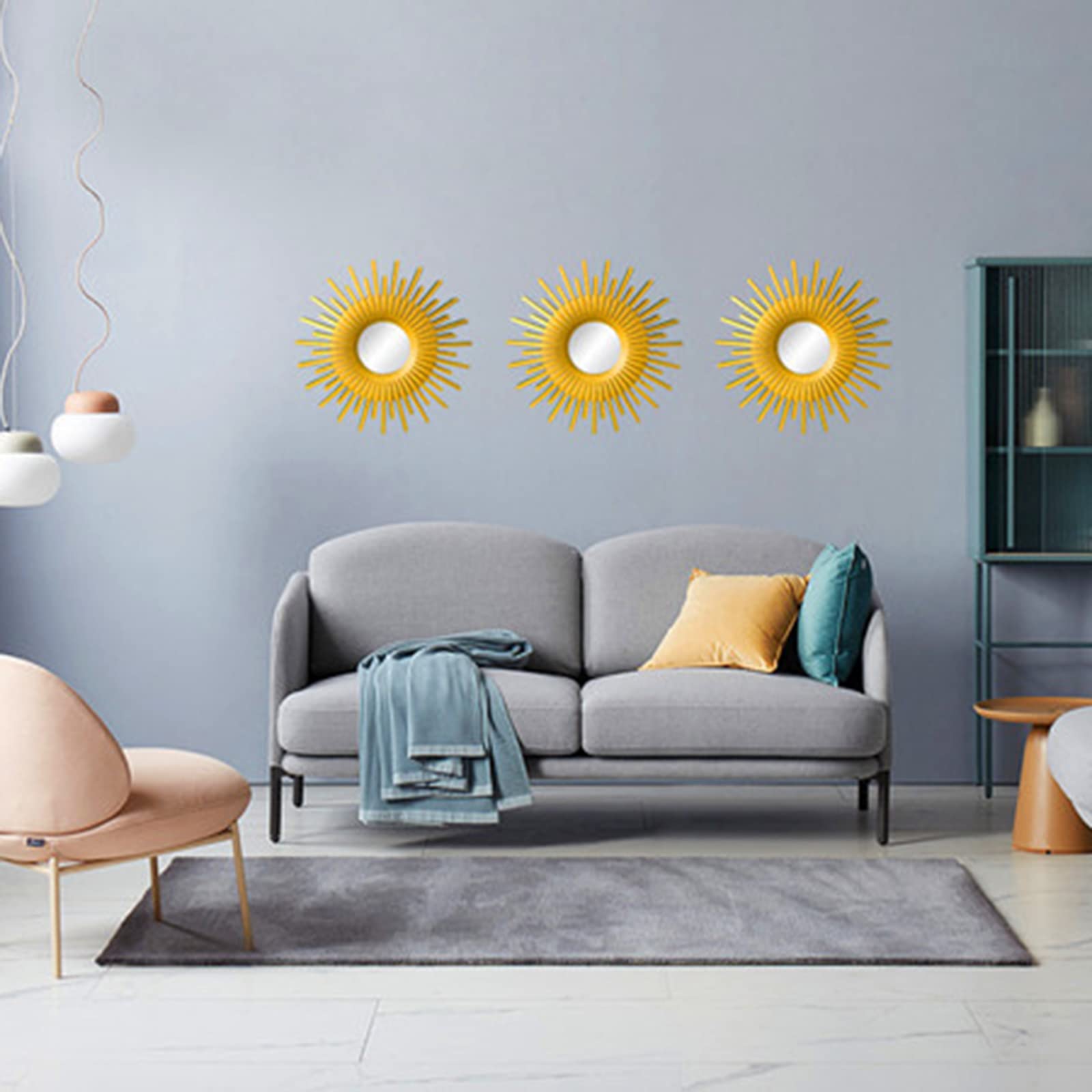 Set di decorazioni da parete in oro per camera da letto, bagno, decorazione da parete