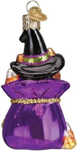 Miniatura 2 de Old World Christmas Trick-or-Treat - Adorno de cristal soplado para árbol de Navidad, decoración navideña hecha a mano, colección de Halloween