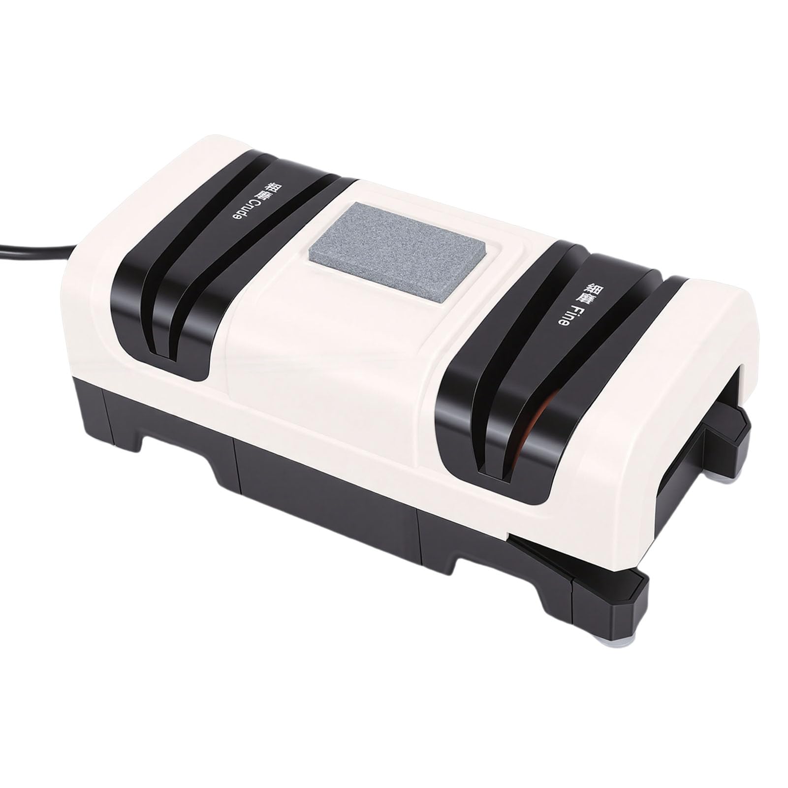 Afilador de Cuchillos Eléctrico de Tres Etapas de 6,5 Pulgadas con Recolector de Polvo Diseño Compacto Afila Cuchillos Tijeras en 60 Segundos Reduce la Fatiga de las Manos en un 75% para