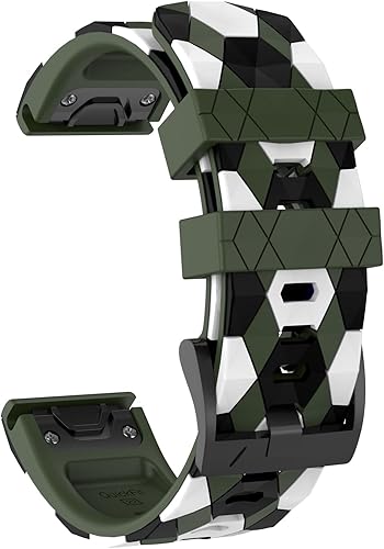 Miniatura 2 de OVERSTEP Correa de reloj compatible con Fenix 5, correa de ajuste rápido de 0.866 pulgadas para Garmin Fenix 5 PlusFenix 6Fenix 6 ProFenix