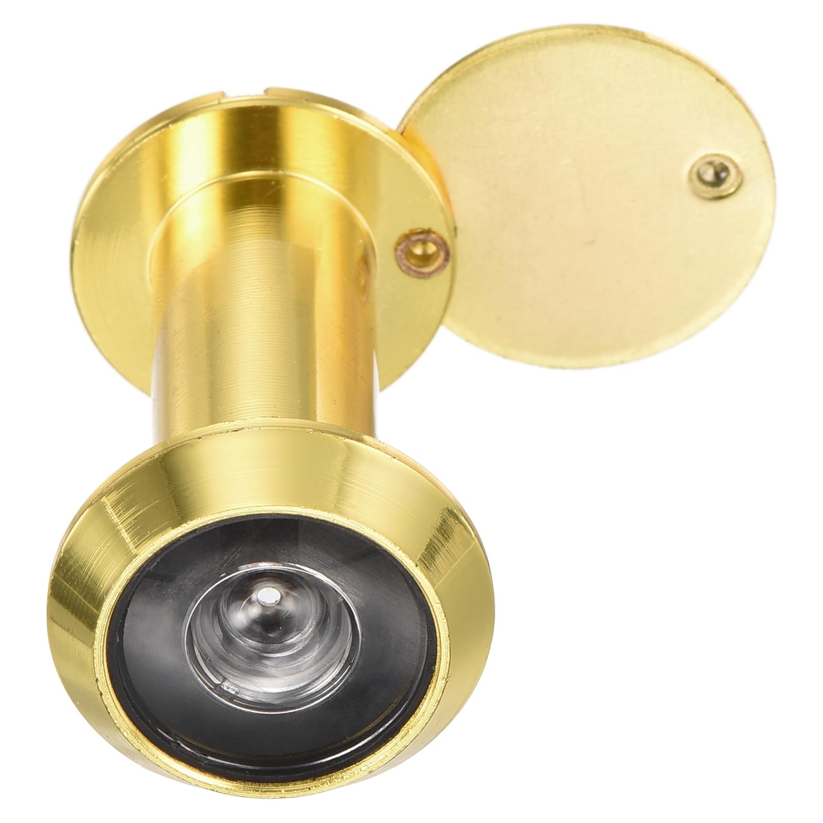 PATIKIL 9/16" Door Viewer Peephole 180-Degree Door Viewer Fits 1-3/8" to 2-3/8" Door Peep Hole with Rotating Privacy Cover for Home Office Hotel Gold