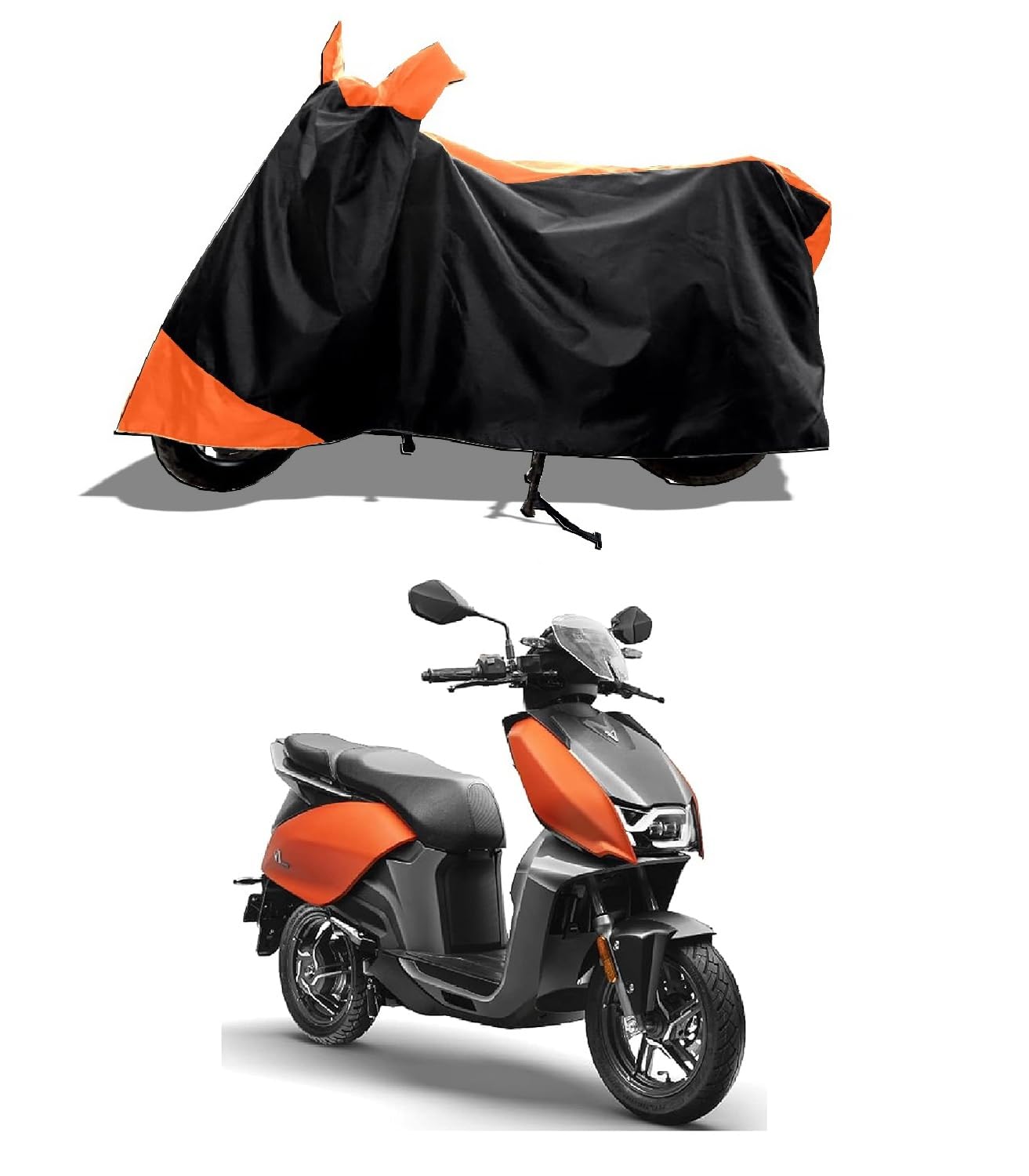 GROFATIK - Two Wheeler Vehicle - Cover for Hero Vida V1 Pro Bike Cover with Water Resistant and Anti Dust Proof (Orange Stripe )_ Compatible for Hero Vida V1 Pro (B0CCSHQDKW) Amazon Price History, Amazon Price Tracker