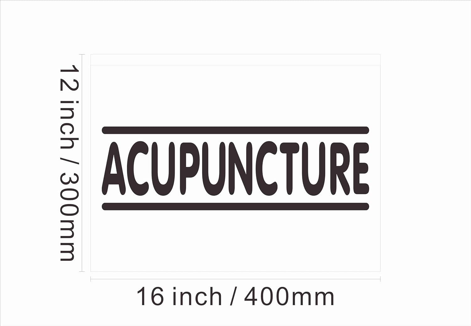 160045 Acupuncture Chinese Clinic Shop Health Center Display LED Night Light Neon Sign (16" X 12", White)