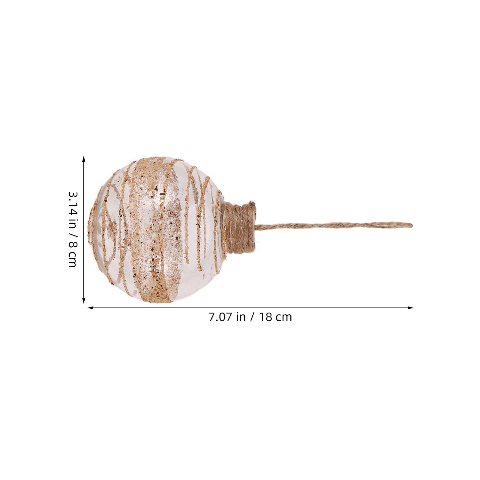 Toyvian 24 Pièces Petites Boules de Noël en Plastique Transparent avec