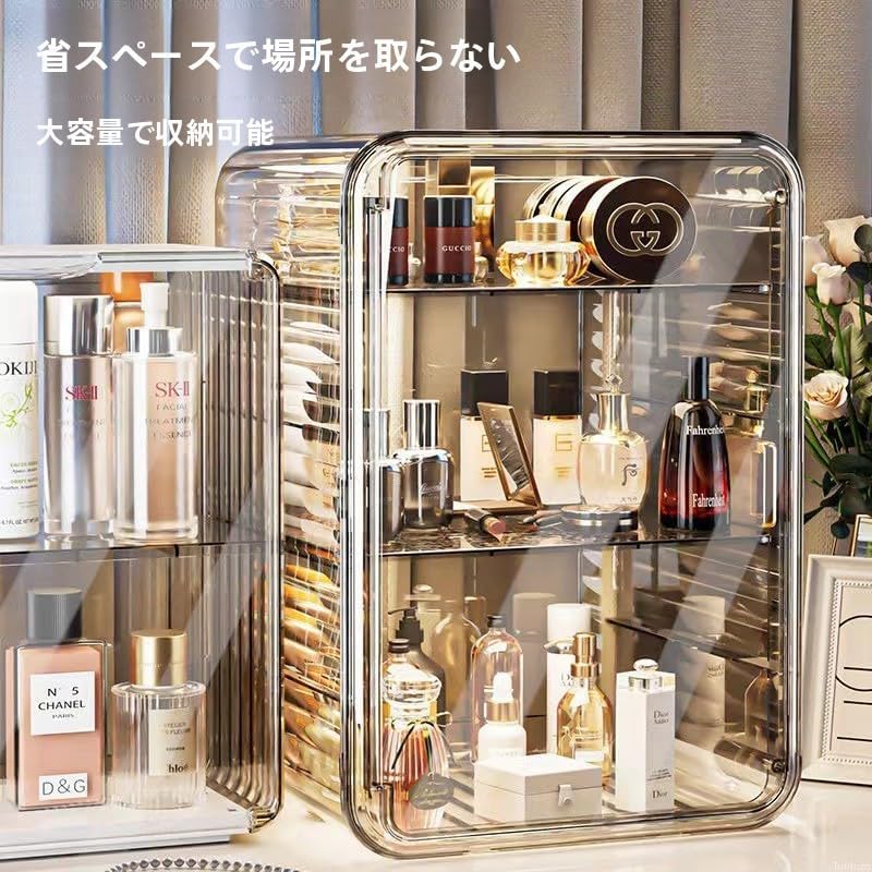 ミニカップボードカウンター上収納、コップ コップ 卓上食器棚 Tufduzo お茶碗収納ボックス 防湿 扉付き卓上食器棚ミニ お茶碗