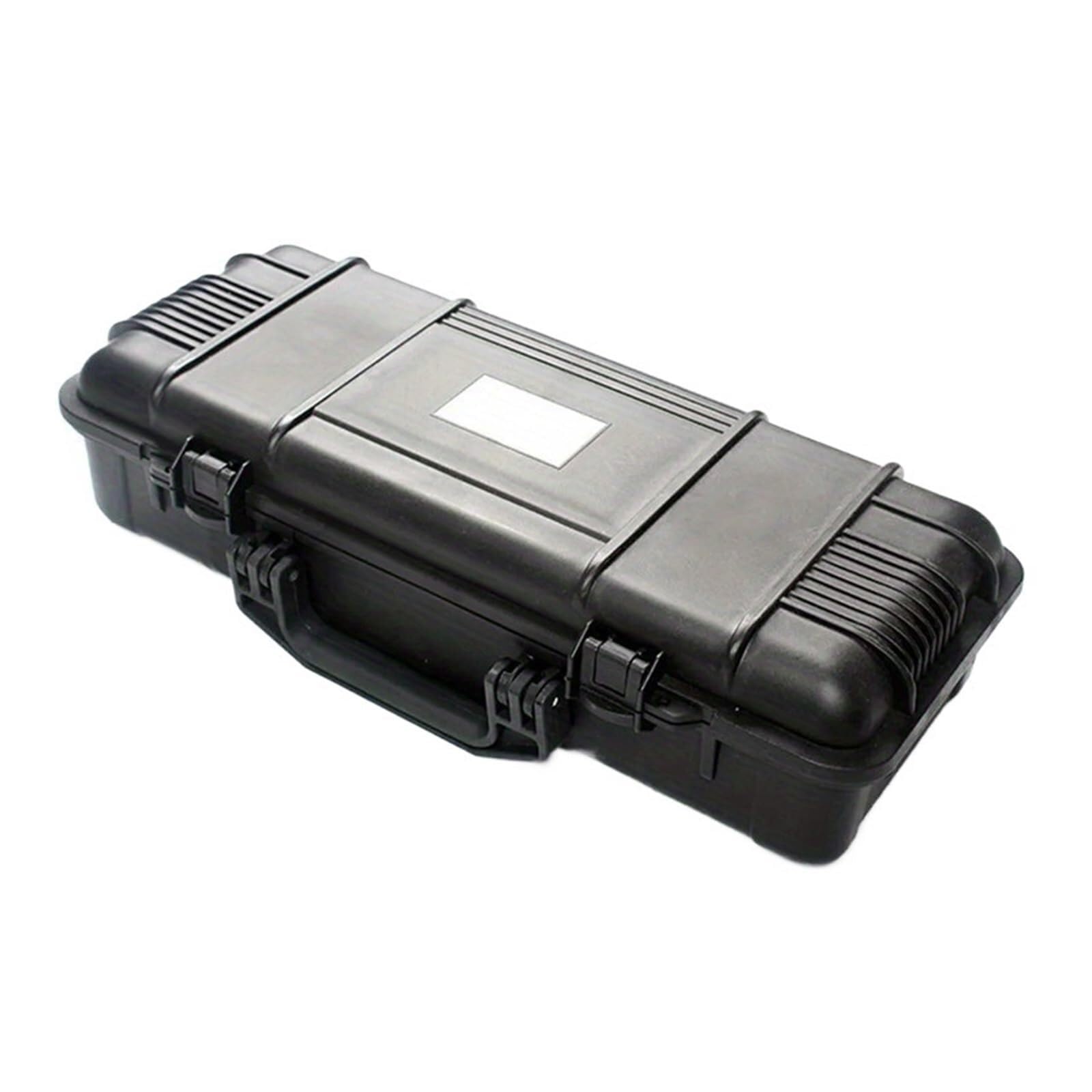 Tool Box Black Hard Shell Carrying Toolbox Shockproof Portable Secure Tool Storage Case(430x195x105mm)
