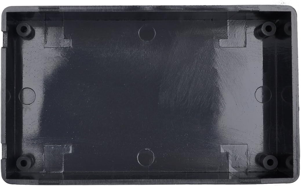 5 pack Electronic Prototype ABS Plastic Junction Project Box Enclosure 100mm by 60mm by 25mm for Portable, Arduino DIY (Black)
