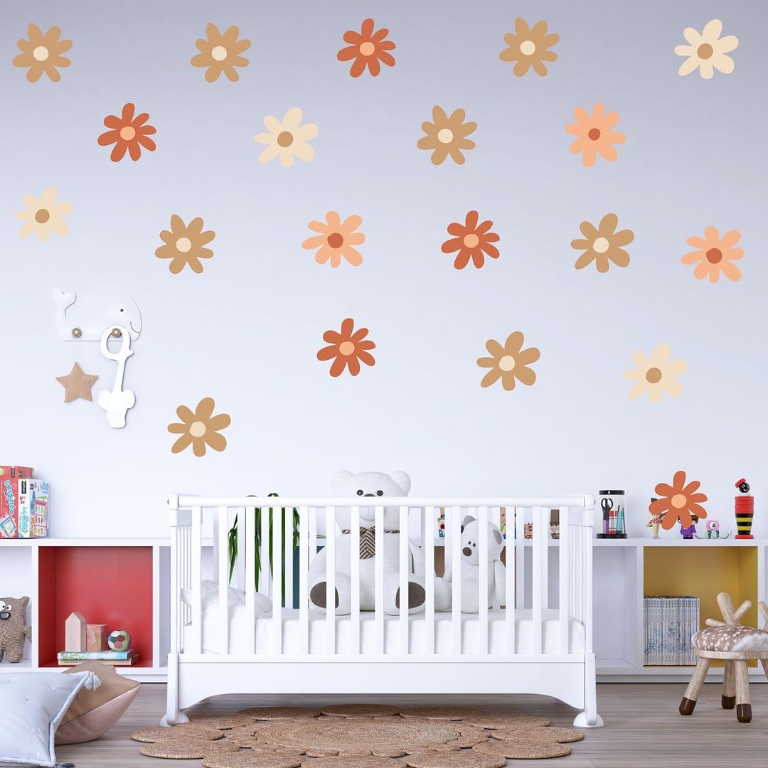 CVANU 6 Sheets of Beautiful Flowers Wall Sticker Printed on Frosted Vinyl Self-Adhesive for Wall Decoration (8.3inchX11.7inch)_F163 - Image 2 thumbnail