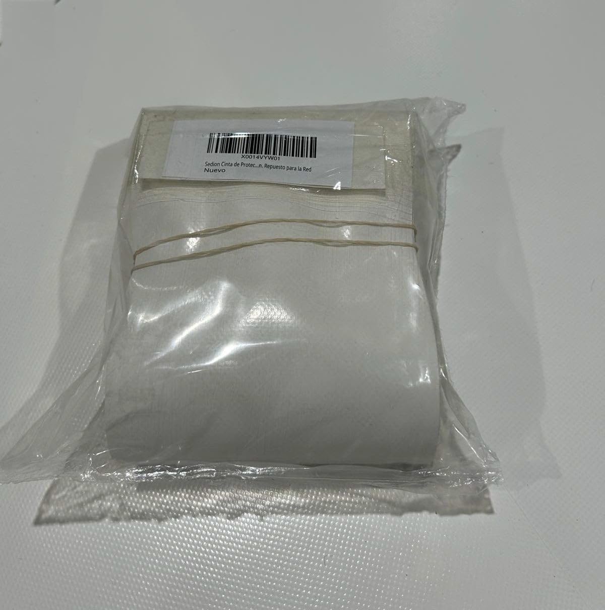 Cinta de Protección para la Red de Padel de 10,00 m de Longitud. PVC Blanco de Gran Resistencia y Duración. Repuesto para la Red