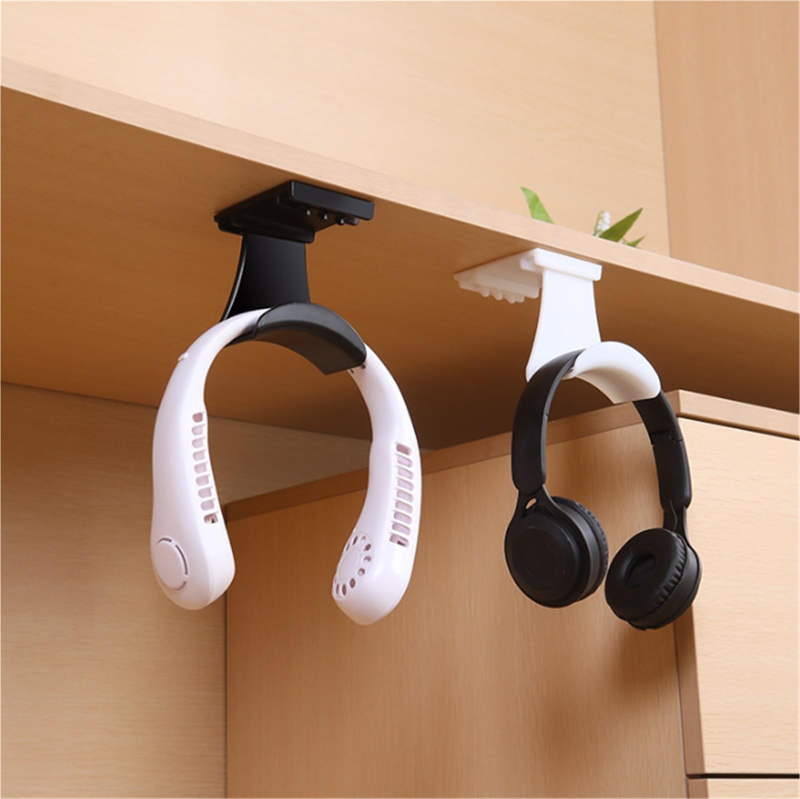 Supporto Cuffie Camera da Letto Supporto for Cuffie Gancio in Metallo Satinato for Semplice in Silicone Antiscivolo Accessori per Il Gioco(White)