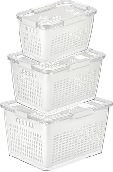 Selka Home - Lavin 2-4-7 Liter Ecru Storage Container