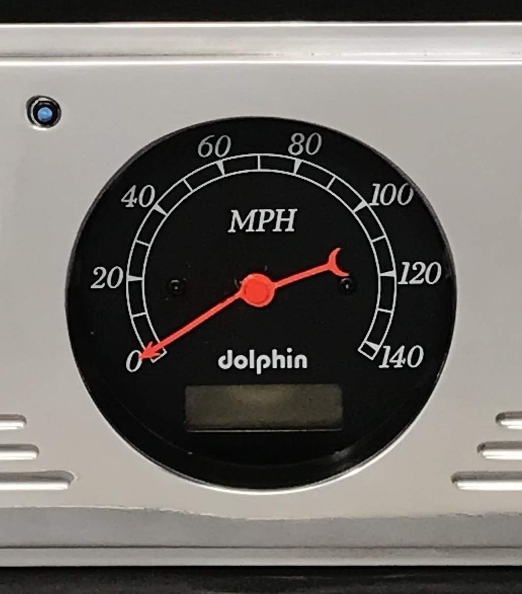 Dolphin Gauges 1939 Chevy Car 5 Gauge Dash Cluster Rear Mount Panel Programmable Black