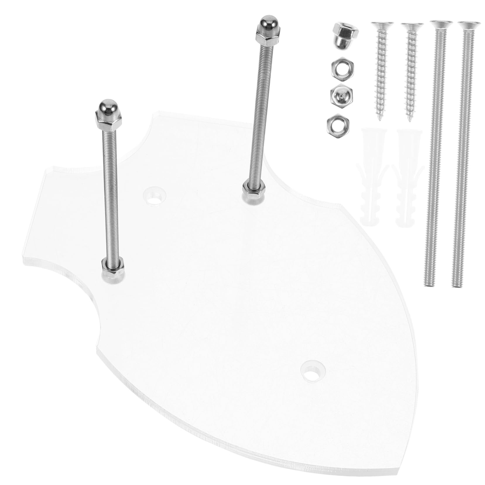 BCOATH Skateboard Wall Mount Display Rack Transparent Acrylic Skateboard Hanger for Stylish Home Decor Securely Showcases Snowboards Wall-Mounted Storage