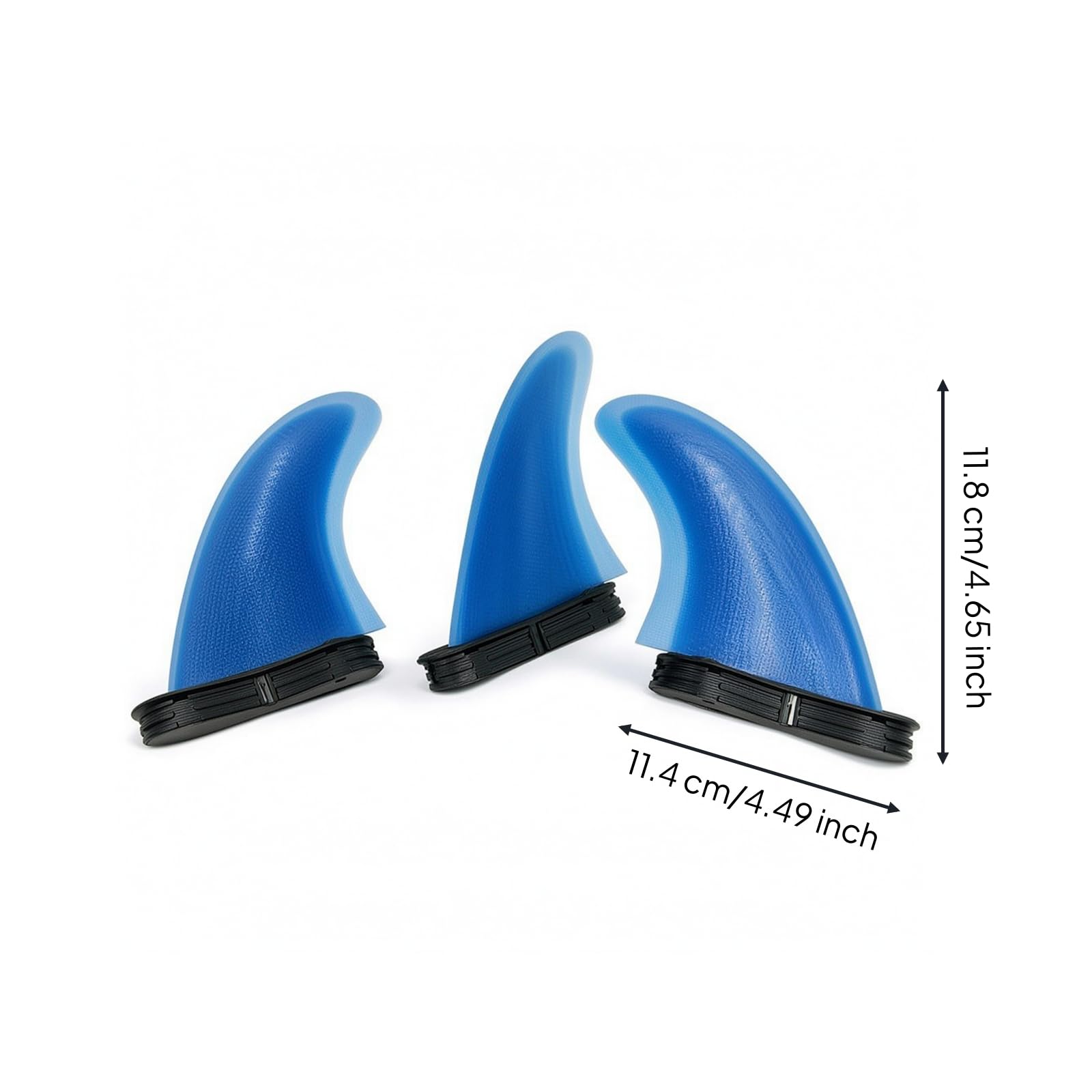 LOVIVER de Surf de una Pieza con de Doble Lengüeta Ajustable Quilla para Tabla con Estabilidad y Control Mejorados Superficie Texturizada Adecuada para , Azul