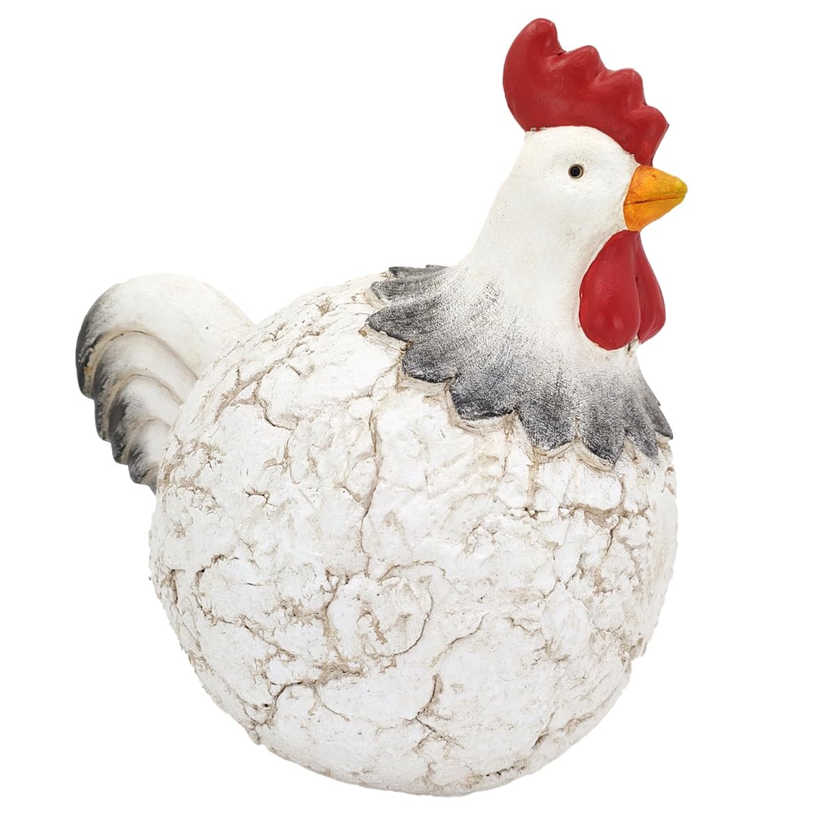 Origen Home Decor Figura Gallina Animales | Figura de Gato Blanco - 33x23x29cm