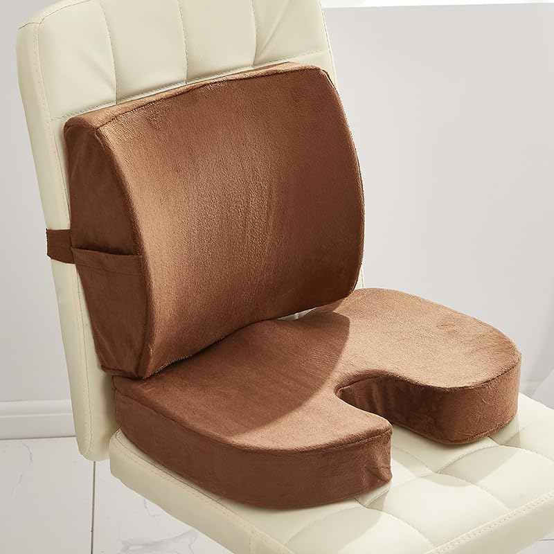 Coussin lombaire en mousse à mémoire de forme pour bureau et voiture