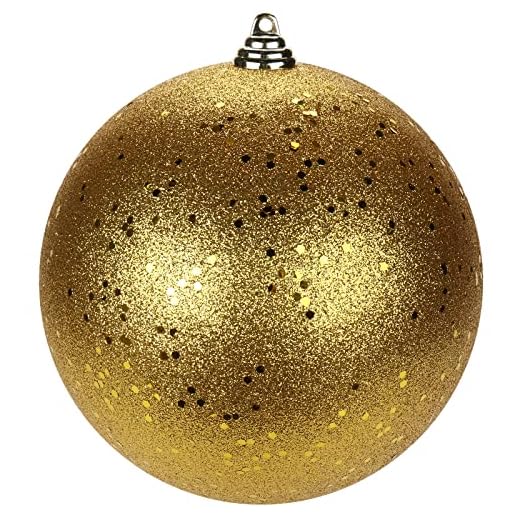 Christmas Ornaments Balls 7.08in Large Christmas Decorations Xmas Tree Shatterproof Big Gold Christmas Ball Ornaments with Hanging Loop for Wedding Holiday Halloween Party Indoor Outdoor Decor