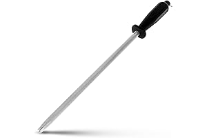 Whet It Professional Carbon Steel Black Knife Sharpening Steel