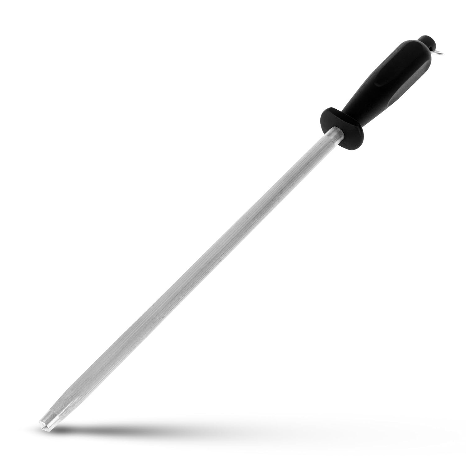 Professional Carbon Steel Black Knife Sharpening Steel Black 12 Inch