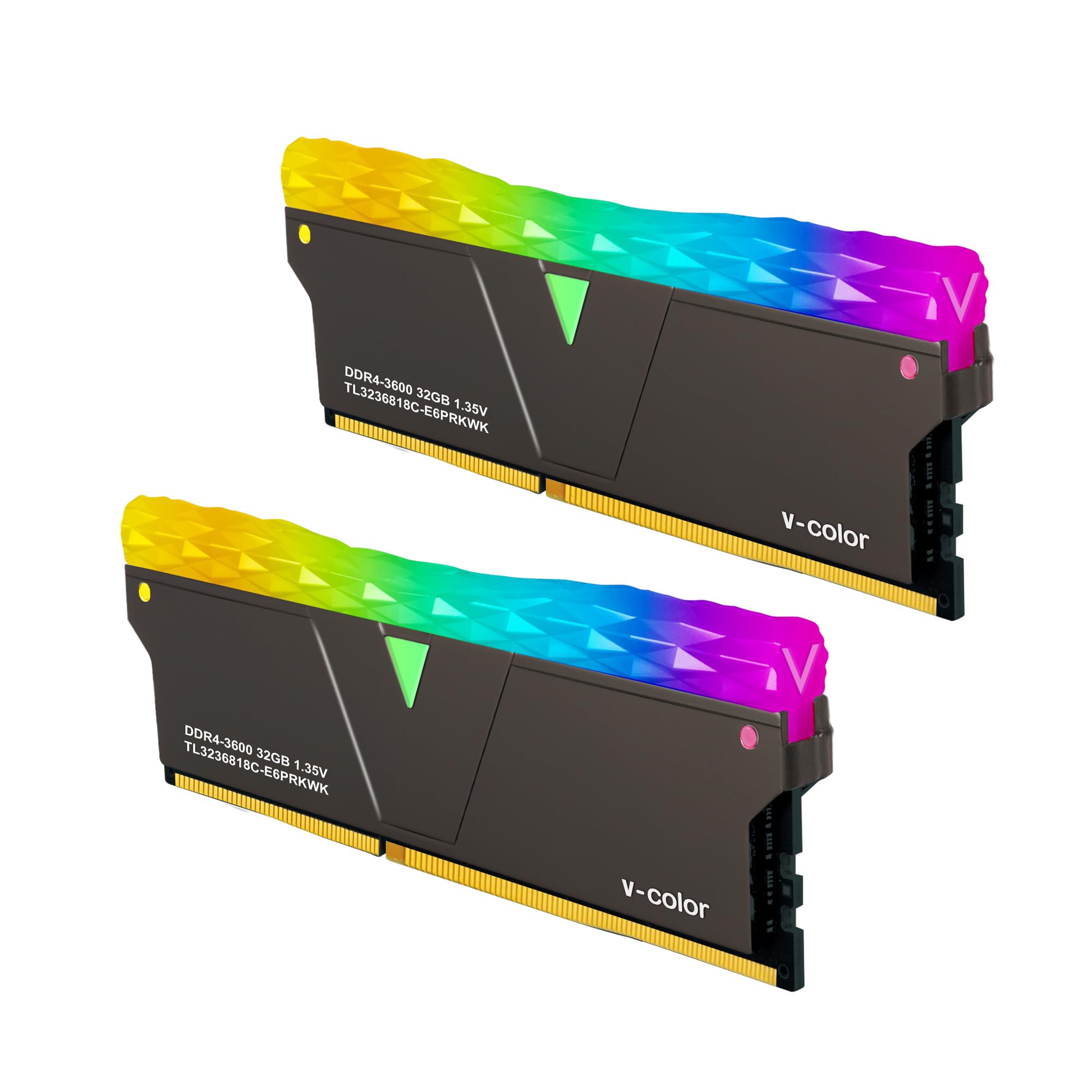 V-Color DDR4 Prism PRO RGB 64GB(32GBx2) 3600MHz 2Gx8 CL18 U-DI 