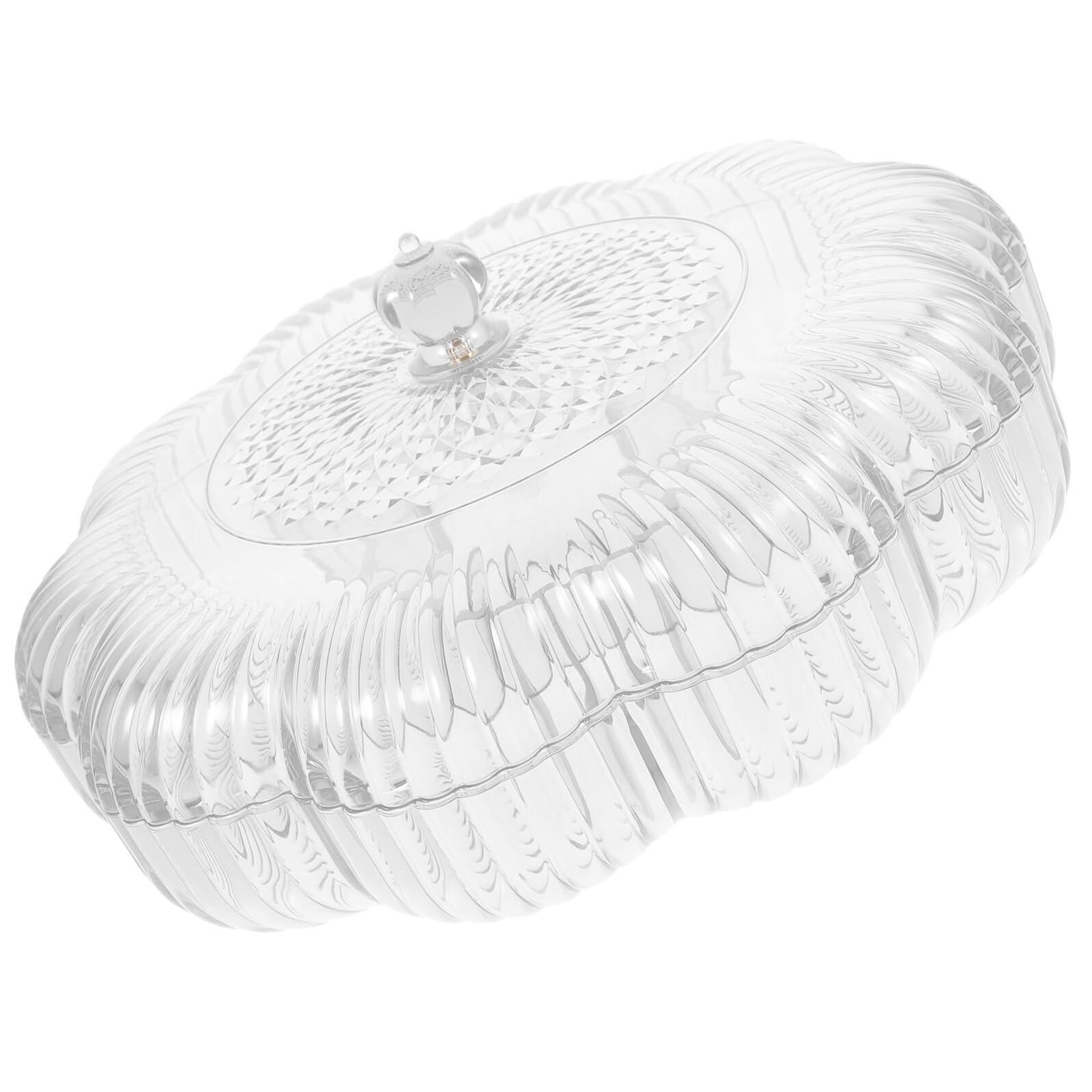 Homoyoyo Bandeja de Dulces Transparente Multifuncional Grande Compartimentos de Plástico para Snacks Hogar Fiesta y Postres