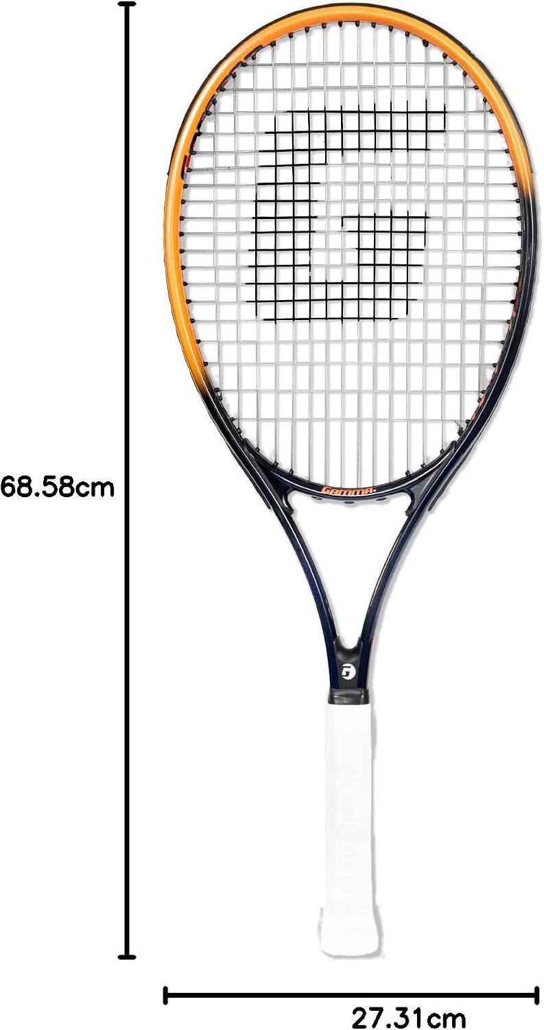 Gamma Tour Ace Tennis Racket, 27 Inch - Premium Pre-Strung Adult Racket for Men & Women - Large Sweet Spot, Perfect Balance Between Power and Control
